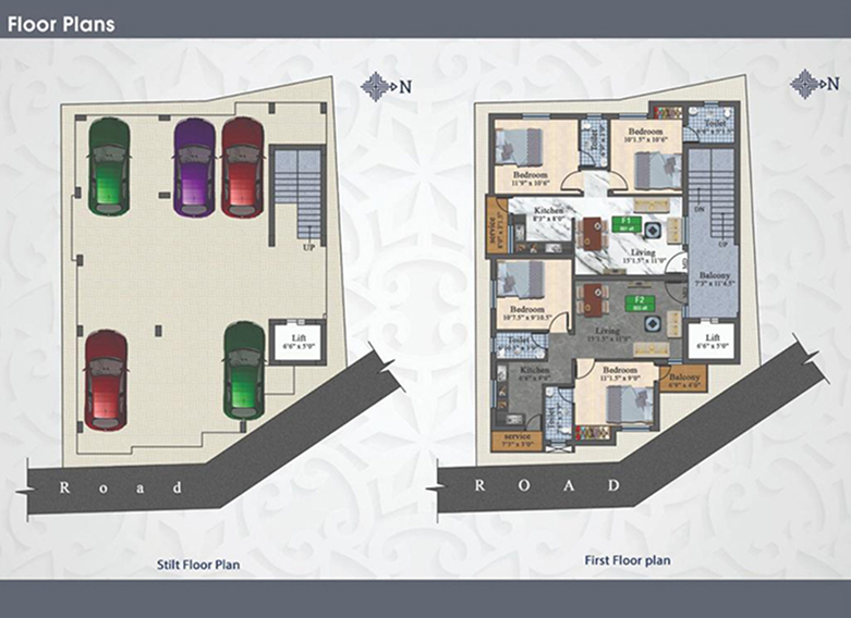 car parking & floor plan