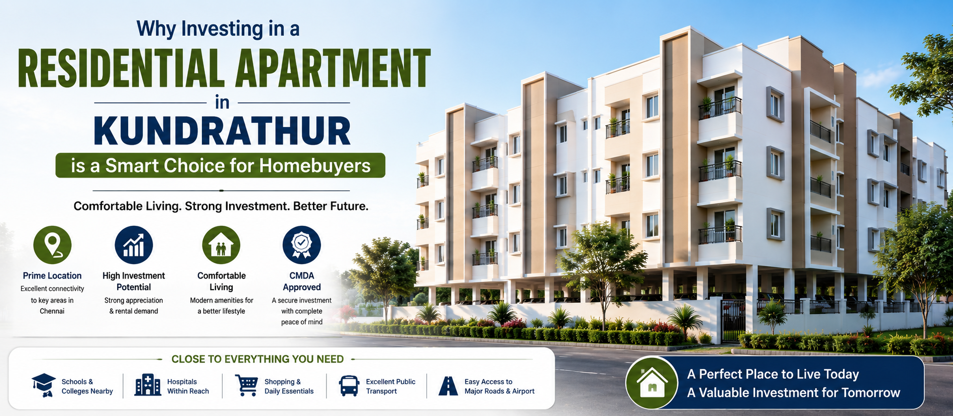 Why Investing in a Residential Apartment in Kundrathur is a Smart Choice for Homebuyers